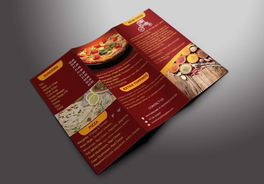 
                                                                                                            Penyertaan Peraduan #                                        18
                                     untuk                                         Design a Brochure(A4 FOLDED)  FOR Curry Hurry
                                    