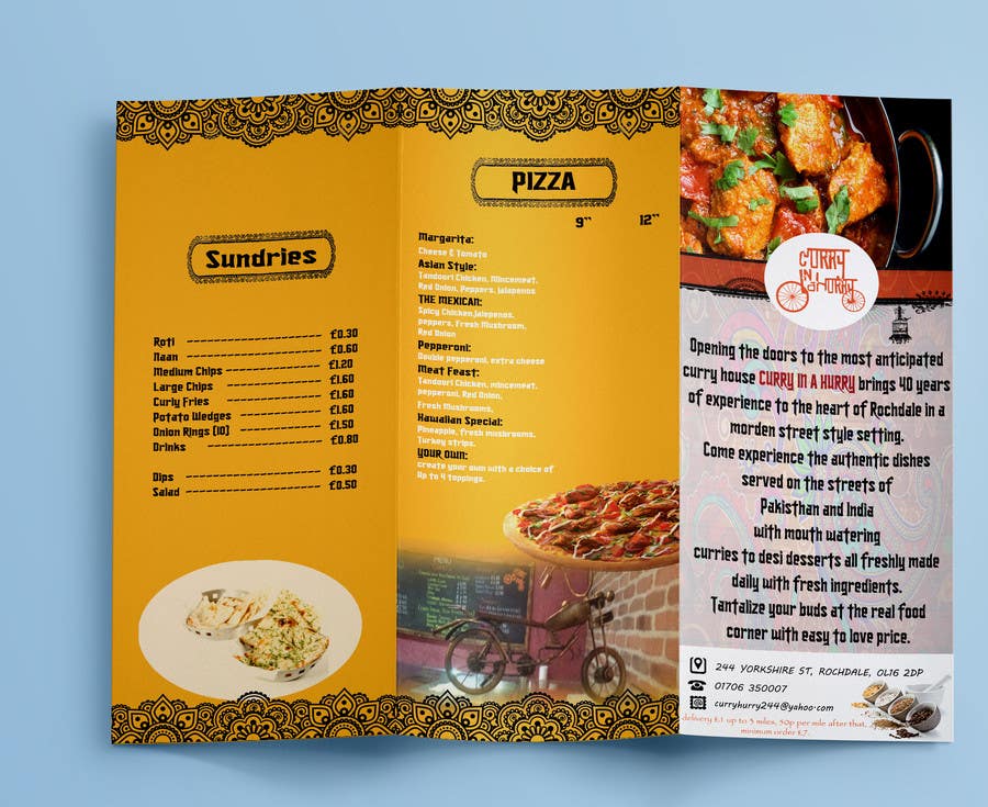 
                                                                                                                        Penyertaan Peraduan #                                            4
                                         untuk                                             Design a Brochure(A4 FOLDED)  FOR Curry Hurry
                                        