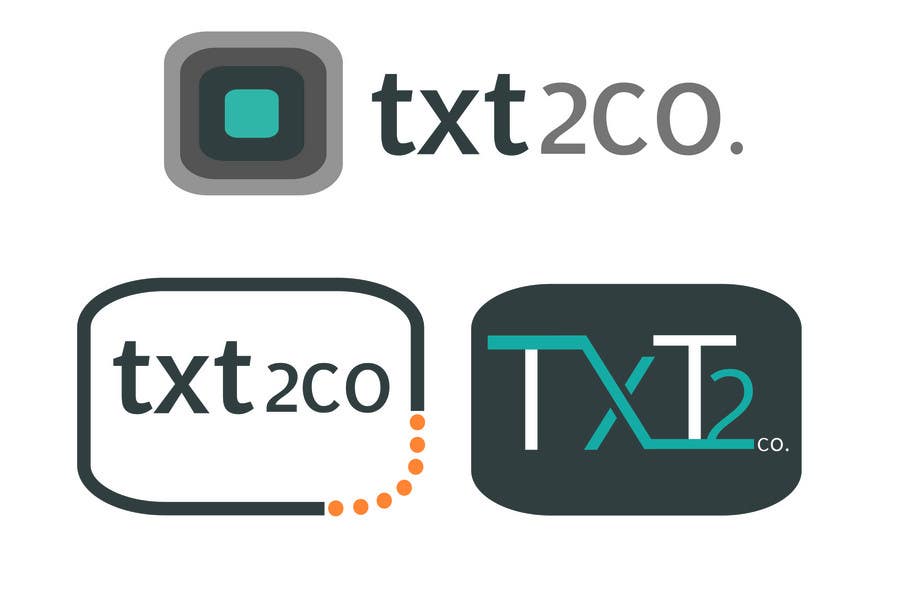 Kilpailutyö #169 kilpailussa                                                 Logo Design for Txt2 Co.
                                            