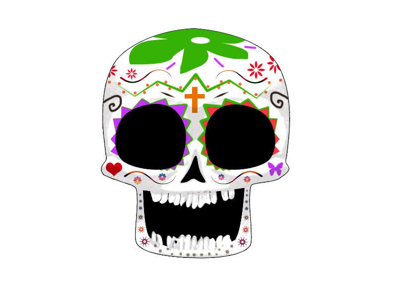 Proposition n°46 du concours                                                 Day of the Dead - Sugar Skull Design / Cartoon / Illustration
                                            