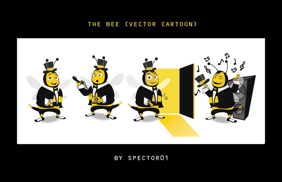 Příspěvek č. 17 do soutěže                                                 I need a cartoon-style illustration of a Bee
                                            
