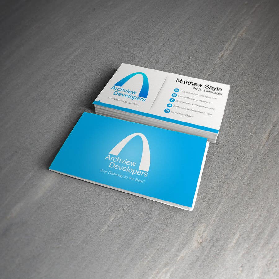 Proposition n°13 du concours                                                 Design some Business Cards for Archview Developers
                                            