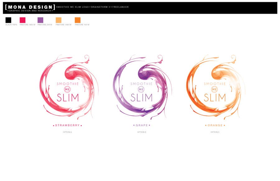 Penyertaan Peraduan #29 untuk                                                 Design a Logo for Smoothie Me Slim - a new local delivery protein shake company
                                            