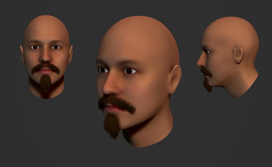 Contest Entry #3 for                                                 Create realistic 3D beard for interactive viewing
                                            