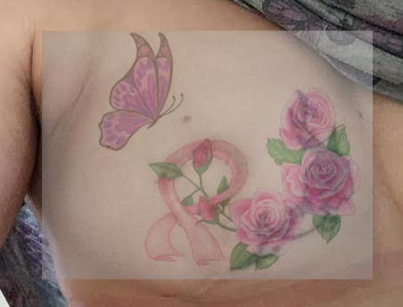 Entry #23 by carilon for Design a tattoo to cover breast cancer surgery  scars | Freelancer