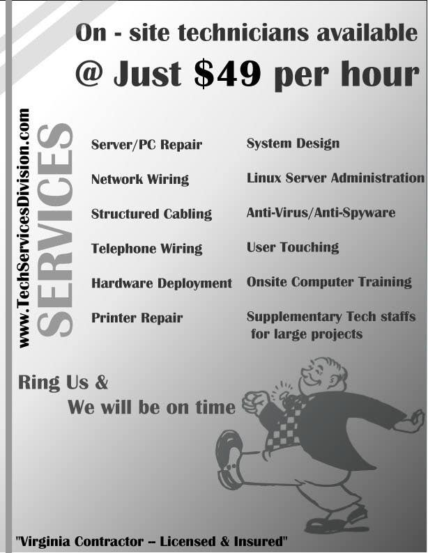 Contest Entry #11 for                                                 Flyer Design for Tech Services Division
                                            