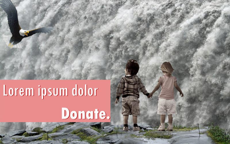 Penyertaan Peraduan #7 untuk                                                 30USD: Create a front-page popup banner for a nonprofit
                                            