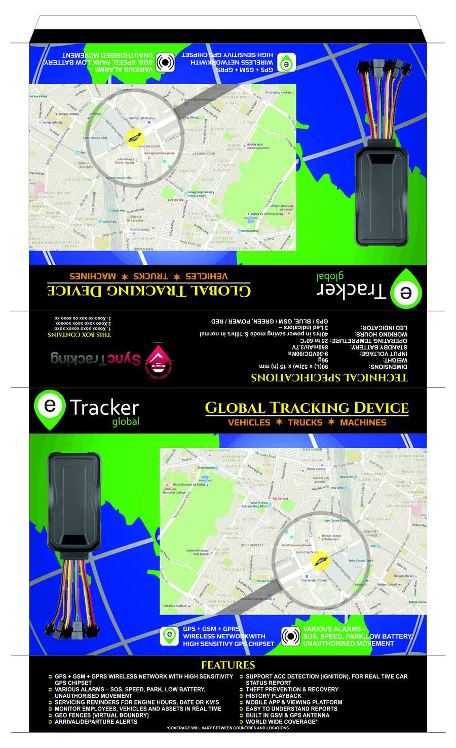 Kilpailutyö #5 kilpailussa                                                 Packaging Designs for tracking devices
                                            