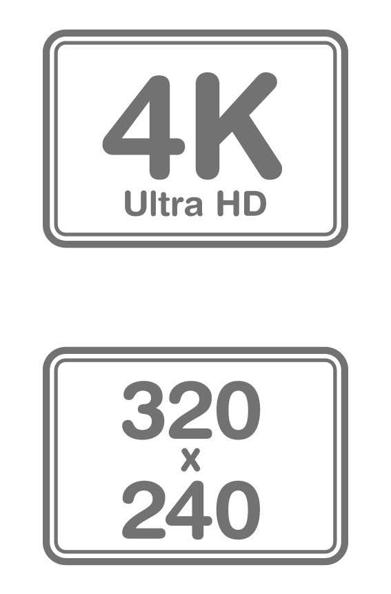 Contest Entry #10 for                                                 Design some Website icons for video encoding presets (symbolizing resolutions, devices)
                                            