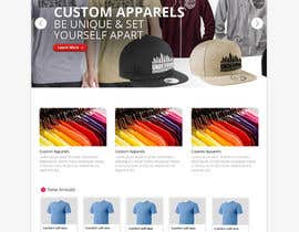 #7 for Design a Website Mockup for a custom apparel business af MiNdfr34k