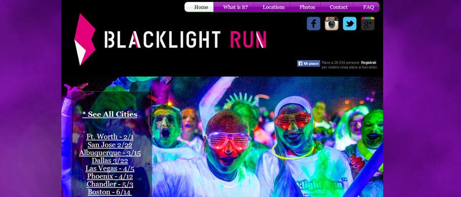 Konkurrenceindlæg #201 for                                                 Design a Logo for Blacklight Run
                                            
