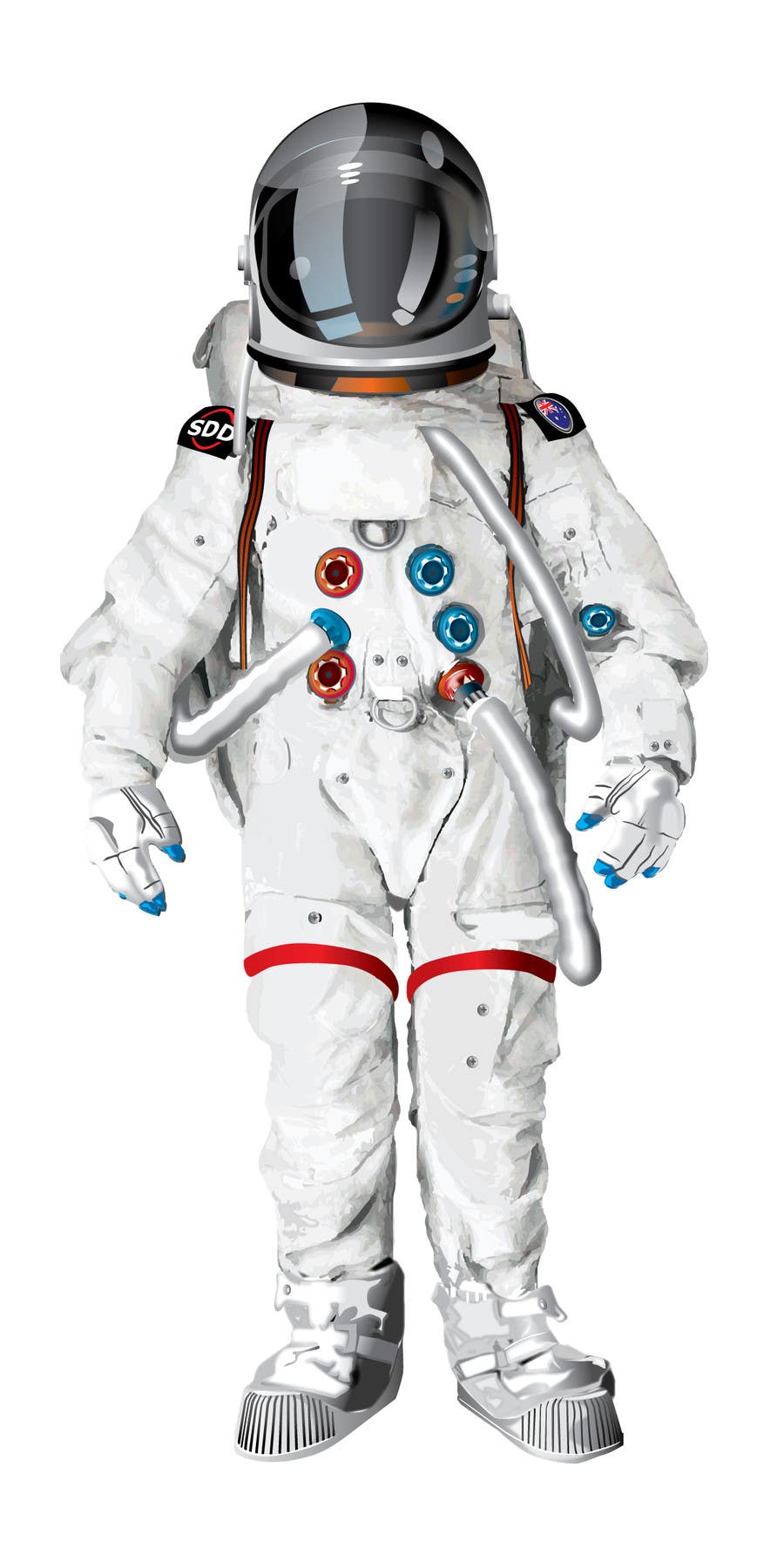 Inscrição nº 12 do Concurso para                                                 Illustrate/design a realistic Astronaut for printing
                                            