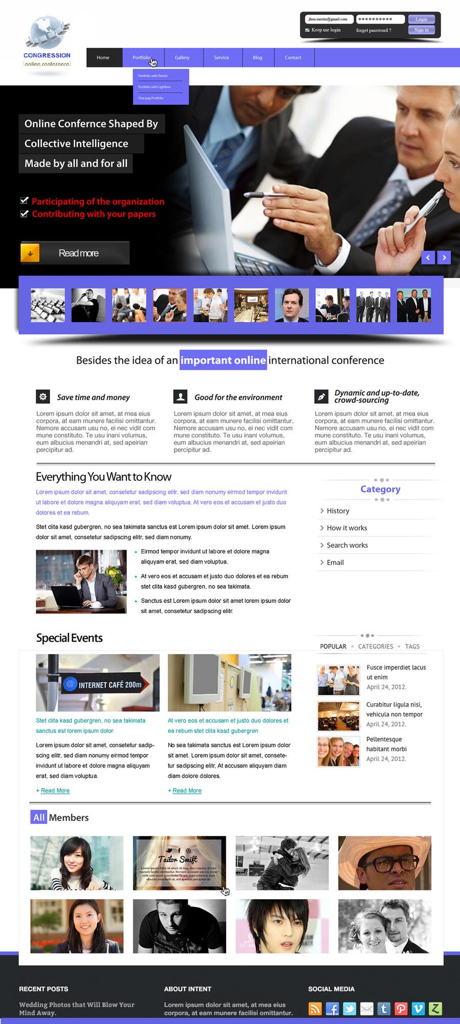 Proposition n°4 du concours                                                 New Home page for a website
                                            