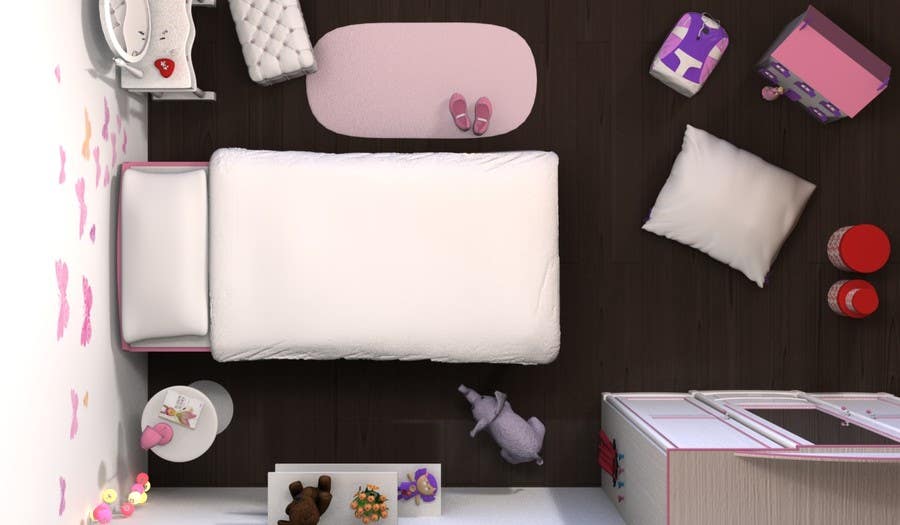 Inscrição nº 30 do Concurso para                                                 Create a small, easy and very simple girls bedroom scene
                                            