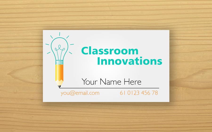 Proposition n°17 du concours                                                 Design some Business Cards for Classroom Innovations
                                            