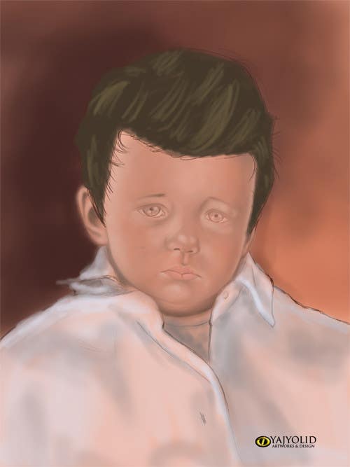 Kilpailutyö #5 kilpailussa                                                 Reinvent The Crying Boy painting (Menino da Lagrima)
                                            