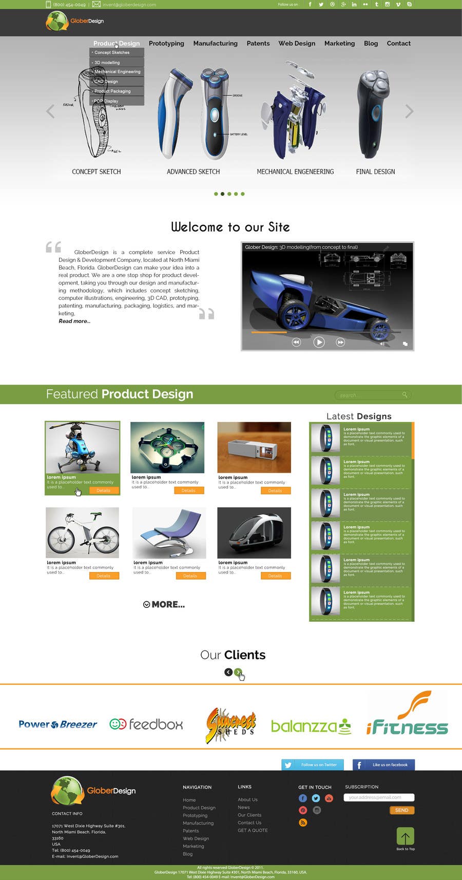 Contest Entry #14 for                                                 Design a Website Mockup for our new product design website
                                            