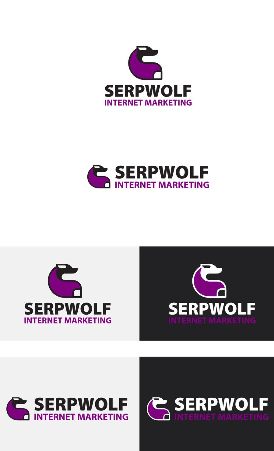 ผลงานการประกวด #1 สำหรับ                                                 Design a Logo for SERPwolf
                                            