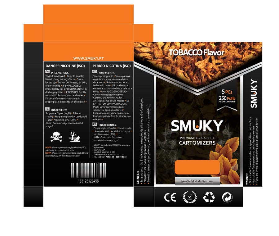 Contest Entry #33 for                                                 Packaging Design for SMUKY
                                            