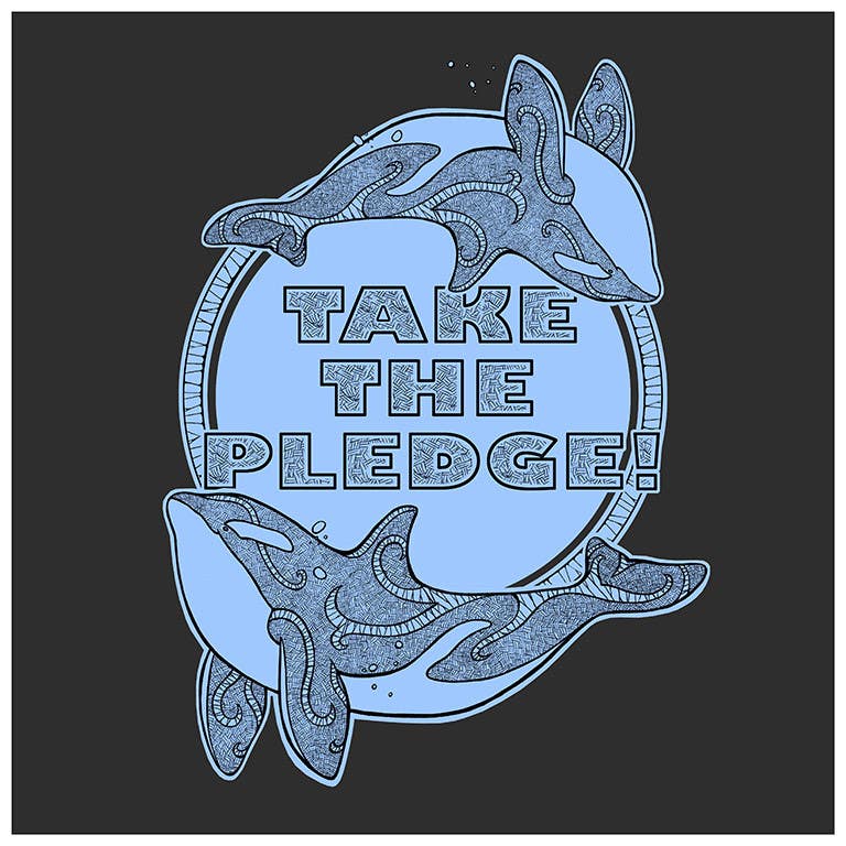 Kilpailutyö #42 kilpailussa                                                 Design a T-Shirt for Seaworldpledge.org
                                            