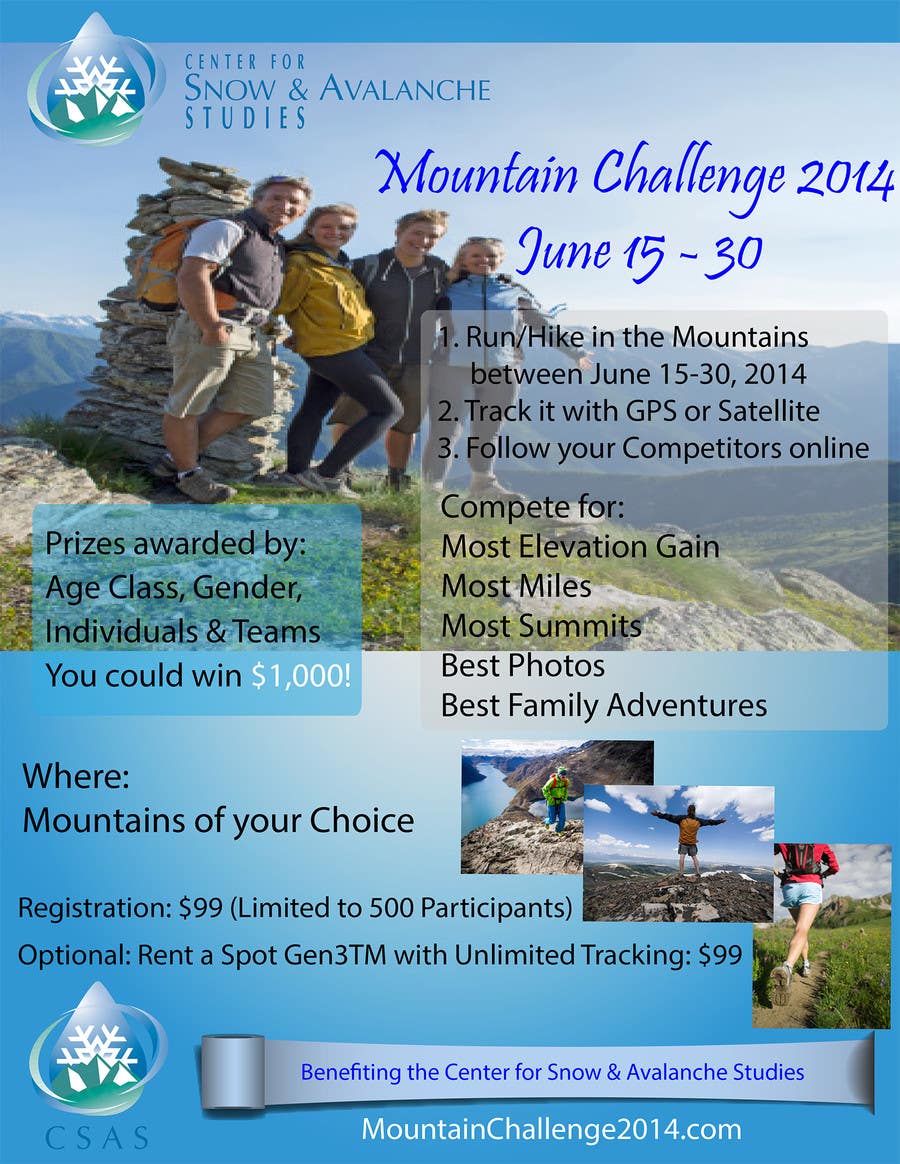 Bài tham dự cuộc thi #25 cho                                                 Design a Flyer/Poster for a Mountain Adventure Event
                                            