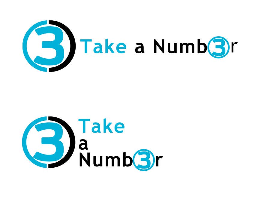 Penyertaan Peraduan #43 untuk                                                 Design a Logo for "Take a Numb3r"
                                            
