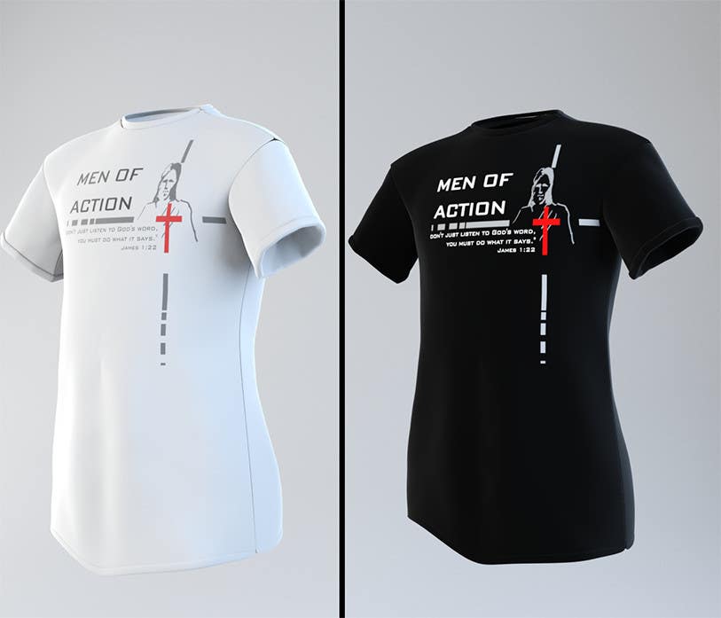 Contest Entry #11 for                                                 Design a T-Shirt for Men of Action Ministry
                                            