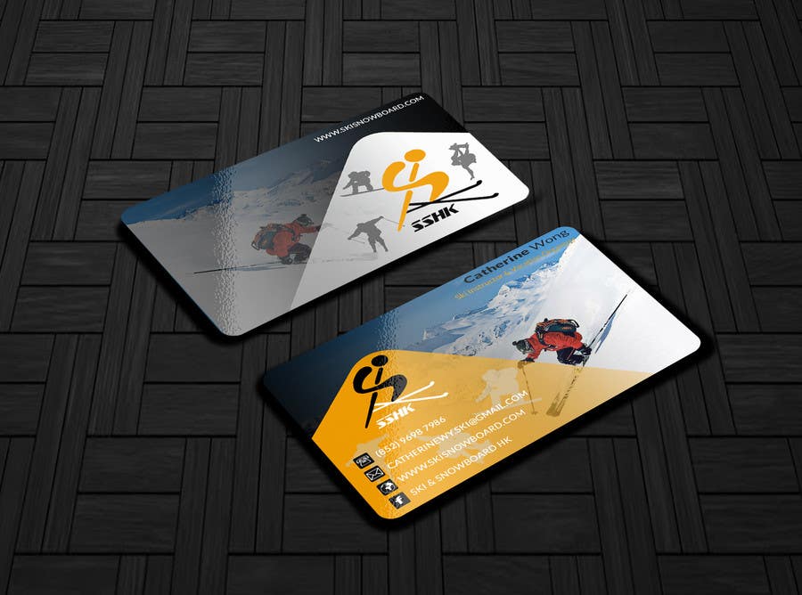 Penyertaan Peraduan #49 untuk                                                 Design some Business Cards for Ski Trainer
                                            