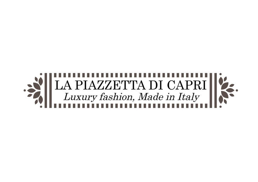 Kilpailutyö #30 kilpailussa                                                 LA PIAZZETTA DI CAPRI Luxury Fashion, Made in Italy watermark
                                            