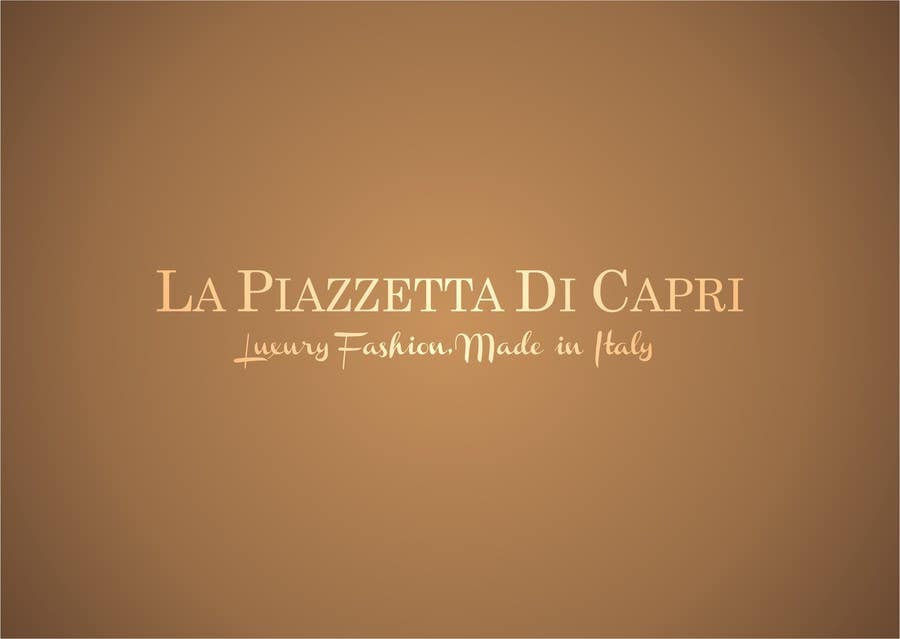 Kilpailutyö #21 kilpailussa                                                 LA PIAZZETTA DI CAPRI Luxury Fashion, Made in Italy watermark
                                            