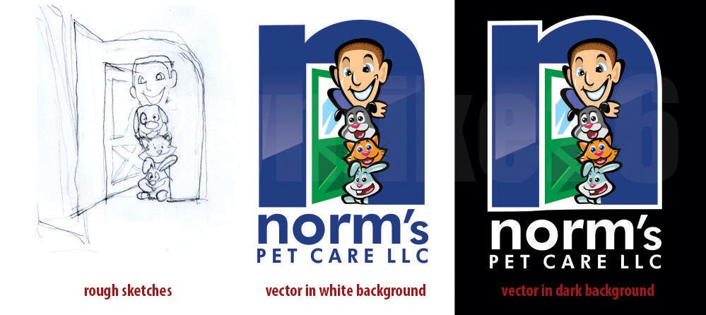 Penyertaan Peraduan #5 untuk                                                 Design a Logo for Norm's Pet Care LLC
                                            