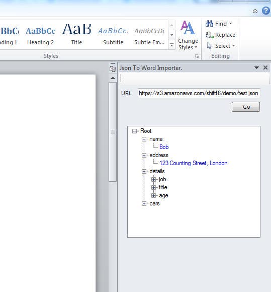 Proposition n°4 du concours                                                 Develop a Microsoft Word Add-In
                                            