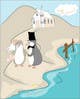 
                                                                                                                                    Icône de la proposition n°                                                48
                                             du concours                                                 Drawing / cartoon for wedding invite with penguins near the surf
                                            