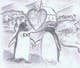 
                                                                                                                                    Icône de la proposition n°                                                34
                                             du concours                                                 Drawing / cartoon for wedding invite with penguins near the surf
                                            