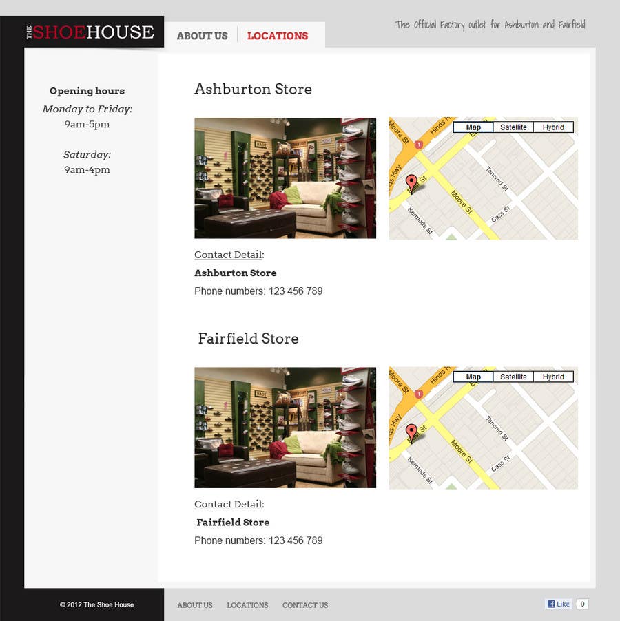 Intrarea #13 pentru concursul „                                                Website Design for The Shoehouse
                                            ”