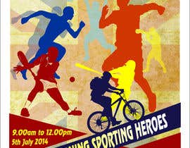 Nro 26 kilpailuun Design a Flyer for a Sporting Heroes Open Day käyttäjältä quangarena