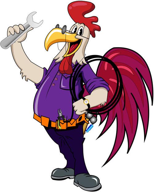 Intrarea #35 pentru concursul „                                                Need a Cartoon Rooster -- Cable TV Service Man Created!
                                            ”