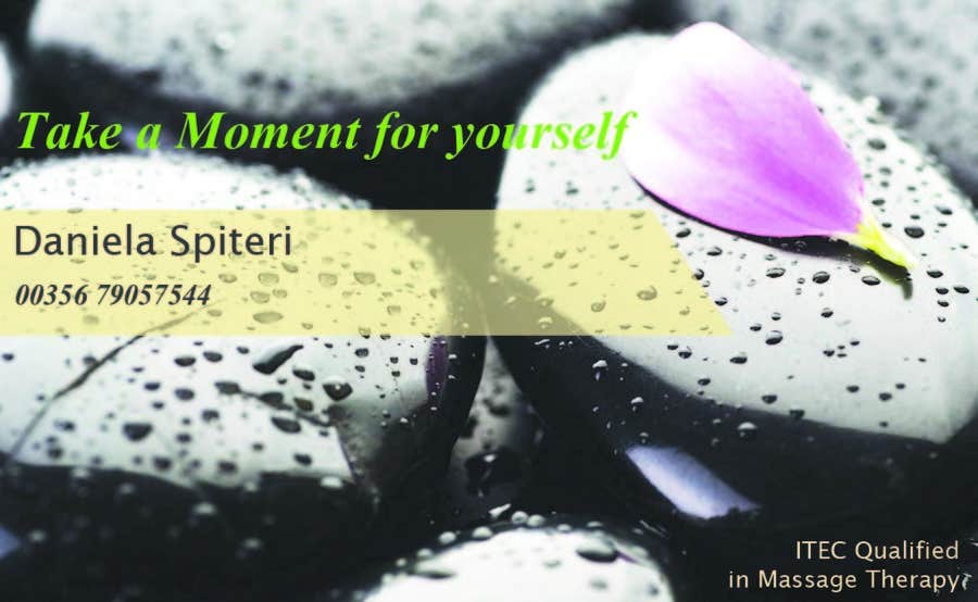 Proposition n°7 du concours                                                 Deisgn Business Cards for Massage Therapy
                                            