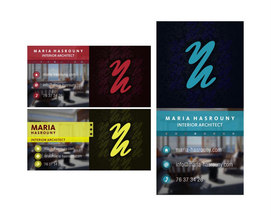 Kilpailutyö #13 kilpailussa                                                 Maria Hasrouny Business Card
                                            