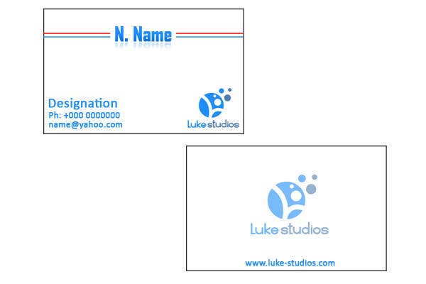 Wasilisho la Shindano #32 la                                                 Business Card Design for Luke's Studio
                                            