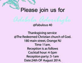 #1 for Design a Flyer for invitation Card for 40 year old party of Adebola Aderibigbe by carolinaherdez