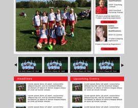 Nro 17 kilpailuun Design a Website HOMEPAGE Mockup for Youth Soccer käyttäjältä mishok123