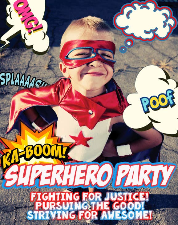 Penyertaan Peraduan #2 untuk                                                 Design a Flyer for Super Hero Day
                                            