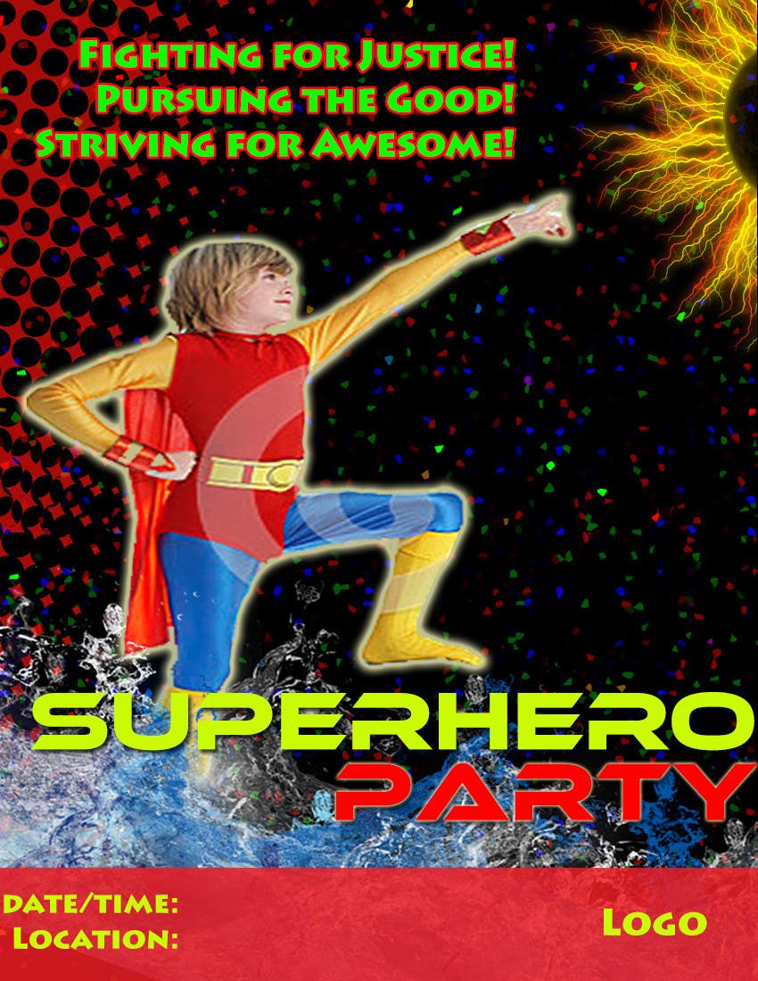 Penyertaan Peraduan #19 untuk                                                 Design a Flyer for Super Hero Day
                                            