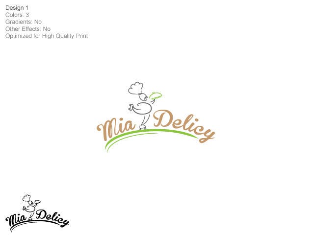 Intrarea #135 pentru concursul „                                                Logo Design for Mia Delicy - Cyprus based breakfast and Lunch fresh food delivery
                                            ”