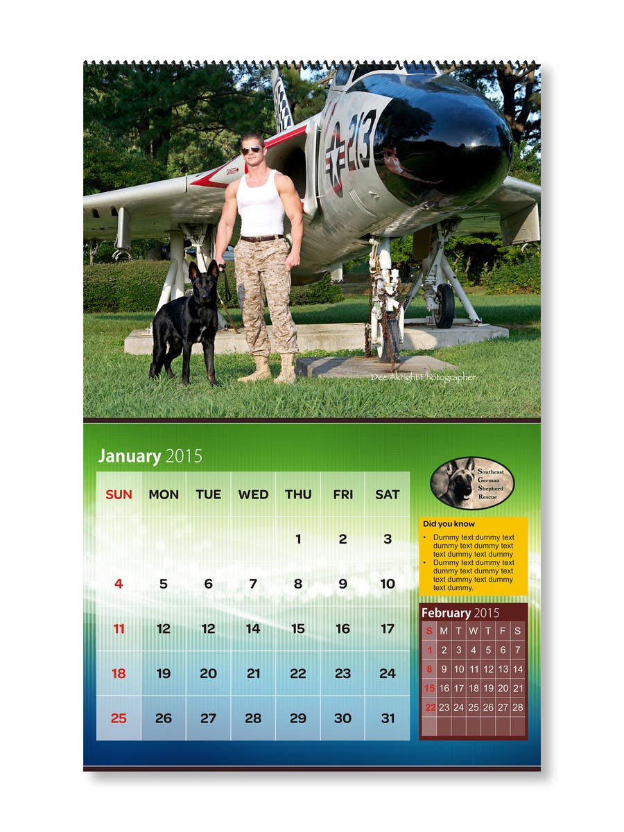 Konkurrenceindlæg #9 for                                                 Design a Calendar for Southeast German Shepherd Rescue
                                            