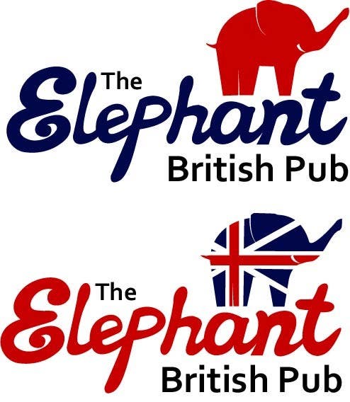 Penyertaan Peraduan #129 untuk                                                 Logo Design for The Elephant British Pub
                                            