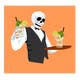 Icône de la proposition n°3 du concours                                                     Transform Waiters into happy skeletons!
                                                