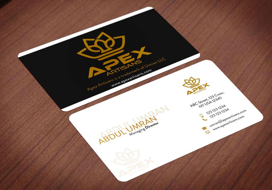 Participación en el concurso Nro.165 para                                                 Design Business Cards for Apex Artisans
                                            