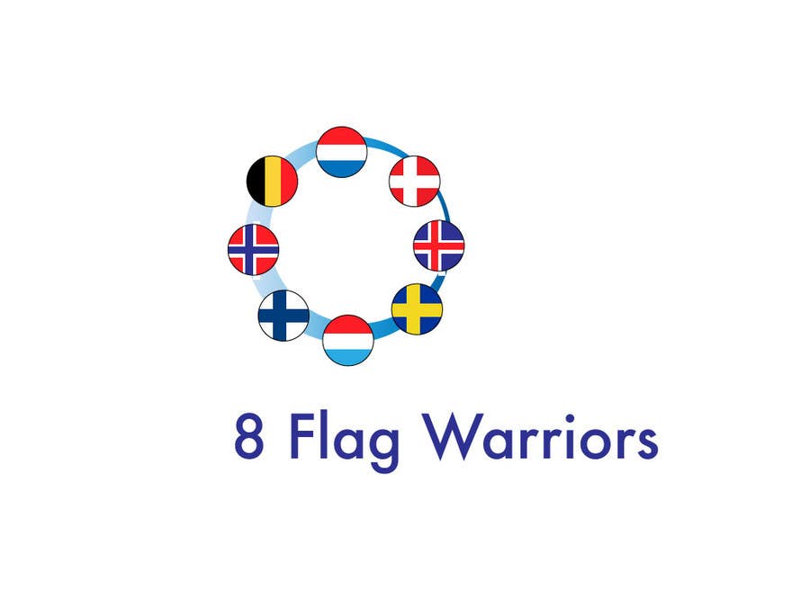 Contest Entry #1 for                                                 Design logo with 8 nationalities flags
                                            